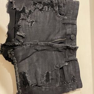 ripped jean shorts AE